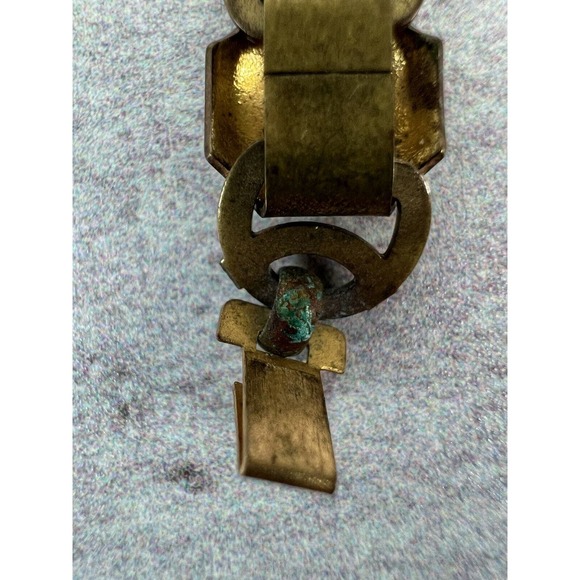 Women's Fashion‎ Jewelry Exquisite Gold Bronze-Tone Chain Link Bracelet - 19.5" - Picture 5 of 13